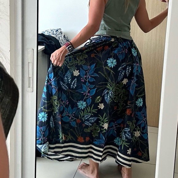 100% cotton Italian maxi skirt - Picture 3 of 7